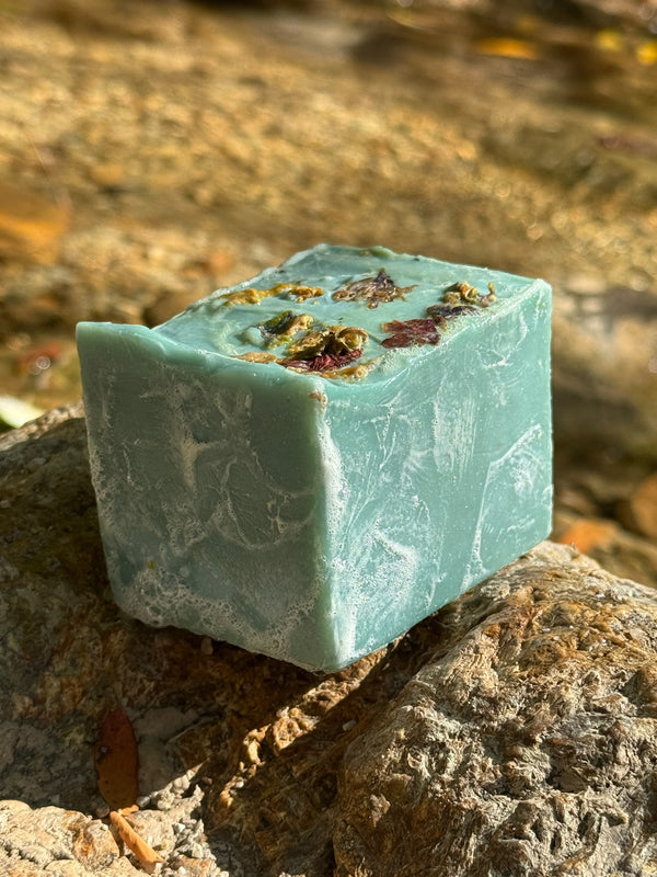 Jabón en barra de espirulina cruda Yemaya