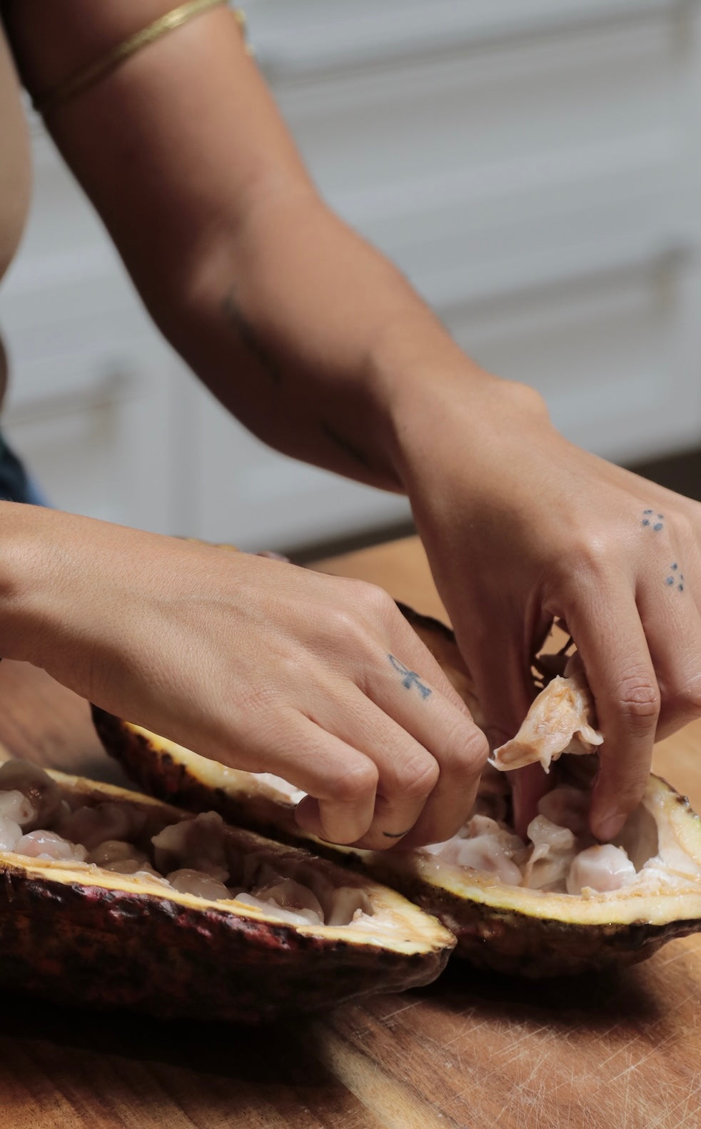 Barra de jabón de cacao crudo