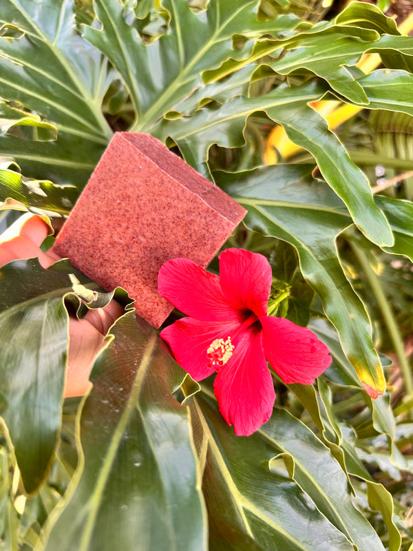 Barra de jabón natural de Majagua (Hibiscus)