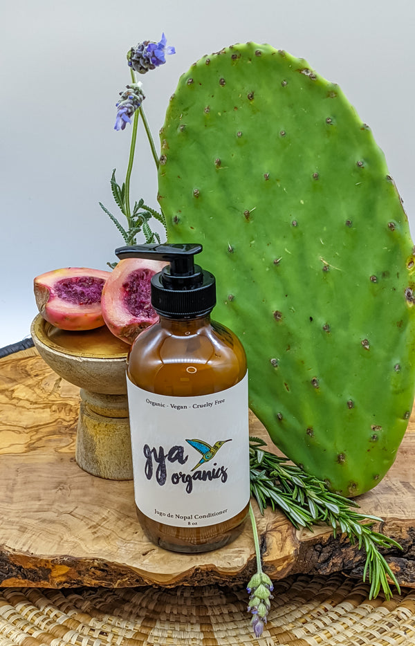 Acondicionador nutritivo de jugo de nopal (cactus)